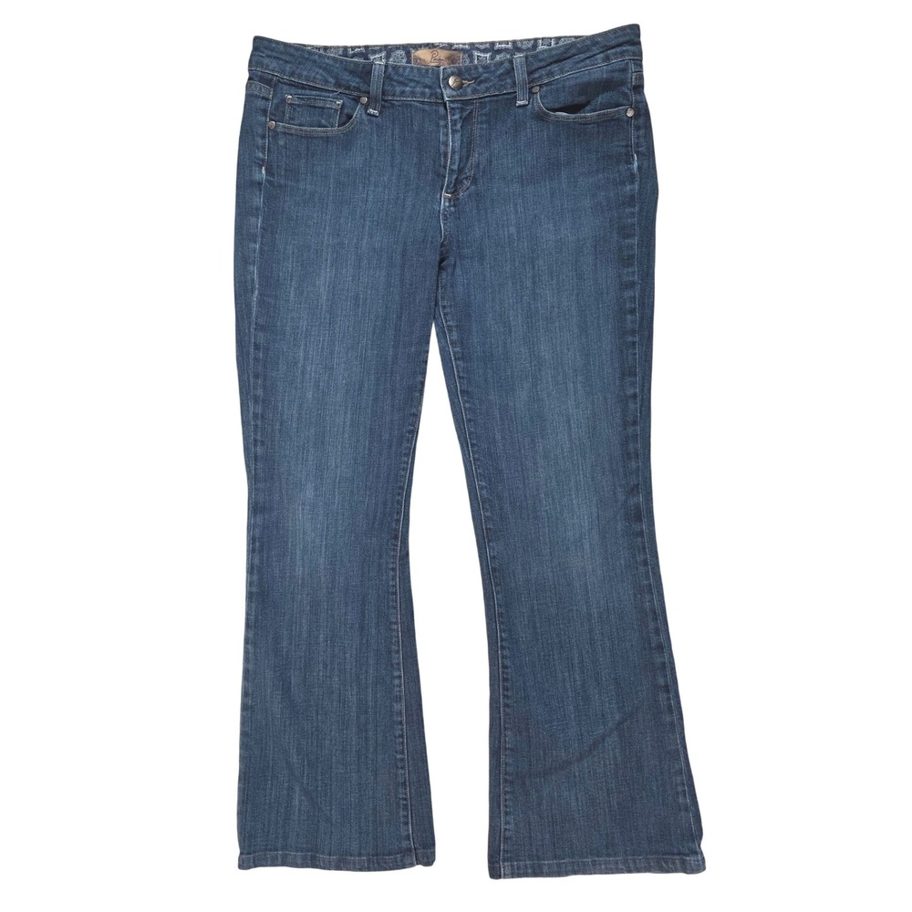 Paige Hollywood Hills Bootcut Jeans Dark Wash Women's Sz 14 32 waist